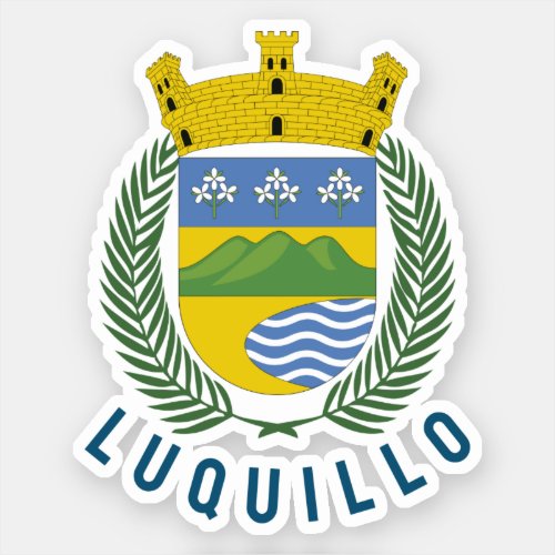 Luquillo coat of arms _ Puerto Rico Sticker