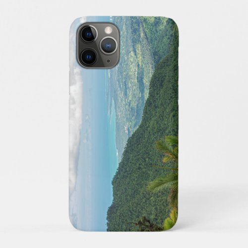 luquillo mountains overlooking coastal puerto rico iPhone 11 pro case