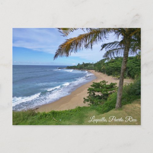 Luquillo Puerto Rico _ Hidden Waves Postcard