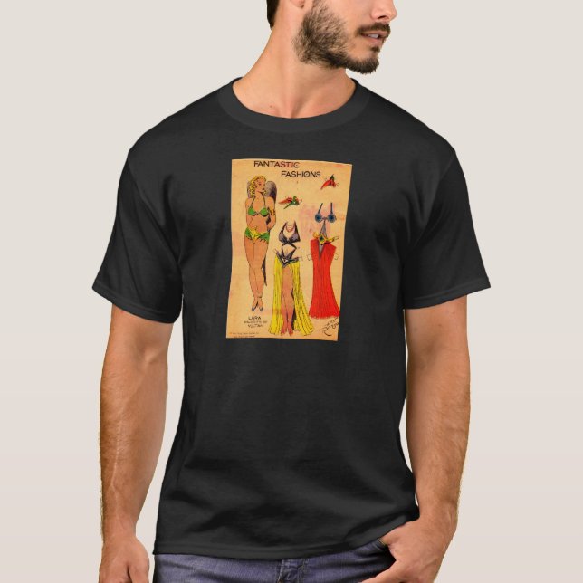 Lura Favorite of Vultan paper doll Flash Gordon T-Shirt (Front)
