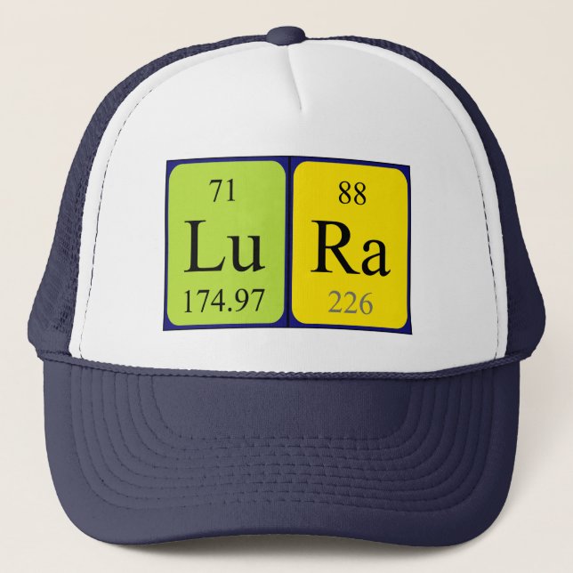 Lura periodic table name hat (Front)
