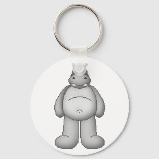 Lura's Critter Plump Hippo Keychain