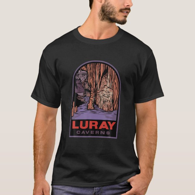 Luray Caverns Virginia Badge T-Shirt (Front)