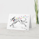 Lurcher Lights Holiday Card at Zazzle