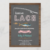 Fish gender reveal party invitation