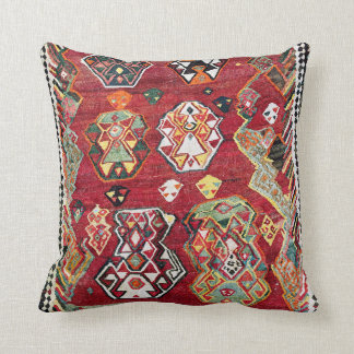 Luri Fars Southwest Persian Kilim Print Throw Pillow