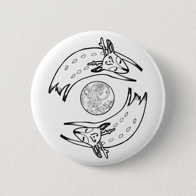 Lurkdeer Buttom Pinback Button (Front)