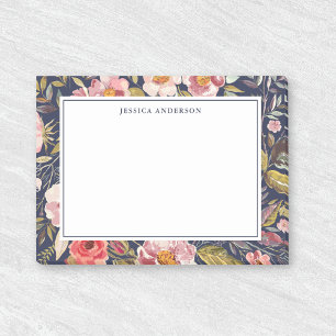 Luscious Floral Personalized Name Post-it Notes