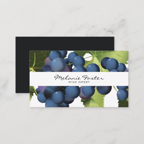 Luscious Grapes Winery Vineyard Business Card
