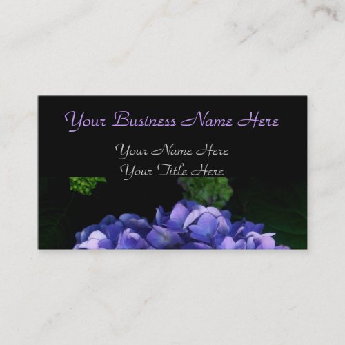 "Luscious Lavender Hydrangea" Business Cards