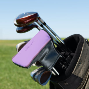 Luscious Lavender Monogram Golf Head Cover