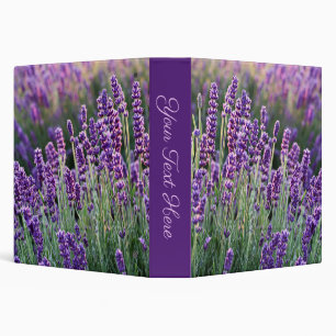 Luscious Lavender Personal 3 Ring Binder