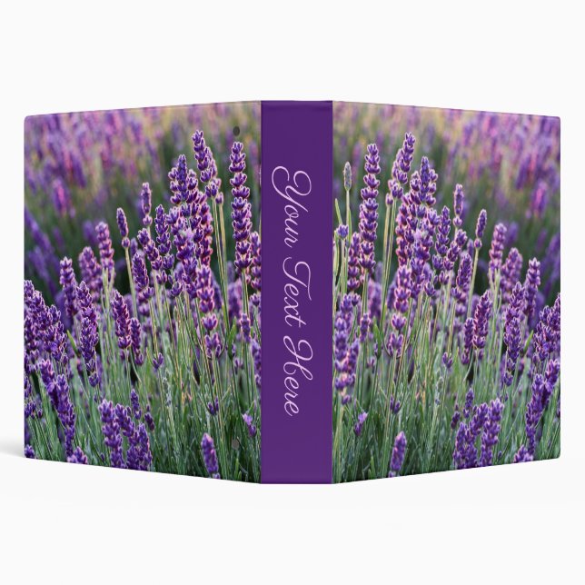 Luscious Lavender Personal 3 Ring Binder (Background)