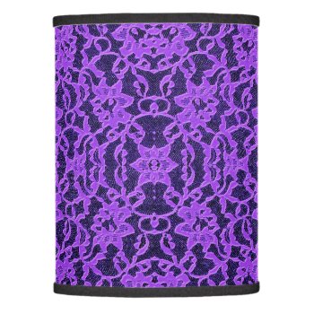 Luscious Lavender Purple Lace Lamp Shade by hashtagawesomesauce at Zazzle
