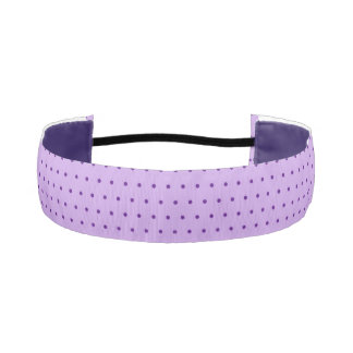 Luscious Lavender Purple Polka Dots Lilac Athletic Headband