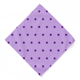 Luscious Lavender Purple Polka Dots Lilac  Bandana