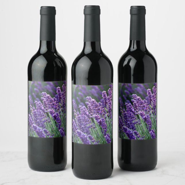 Luscious Lavender  Wine Label (Bottles)