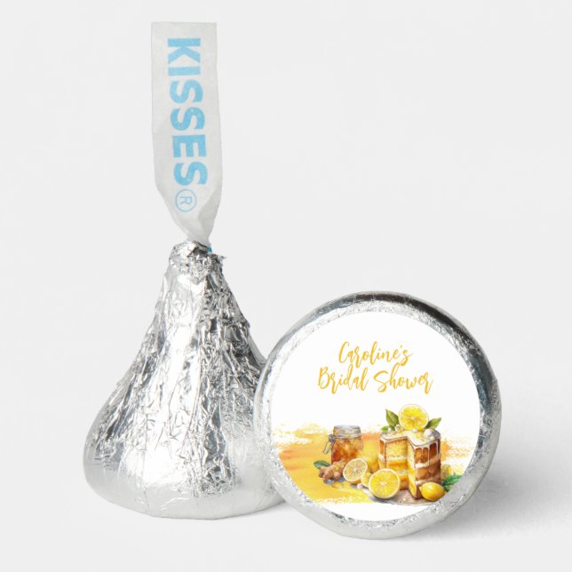 Luscious Lemon Cake Ginger Tea Bridal Shower Hershey®'s Kisses® (Front)