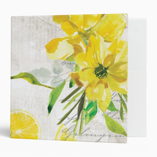 Luscious Lemons 3 Ring Binder