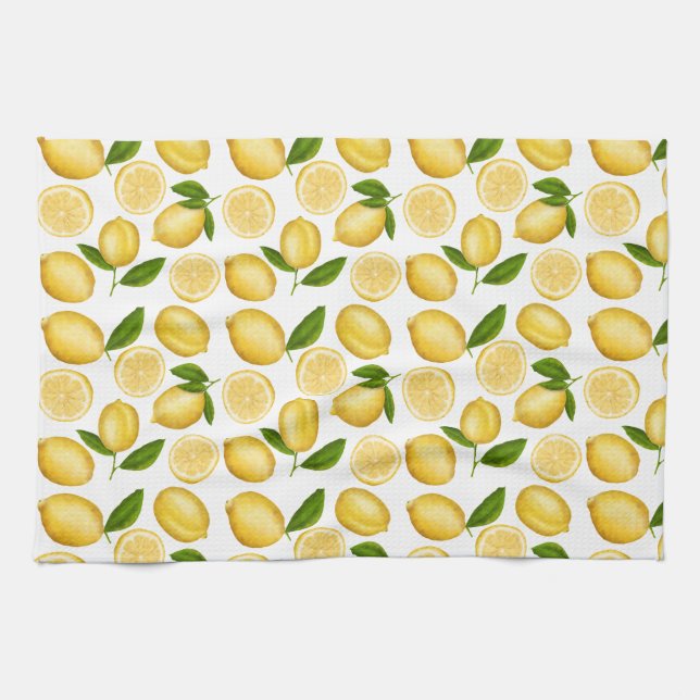 Luscious lemons kitchen towel (Horizontal)
