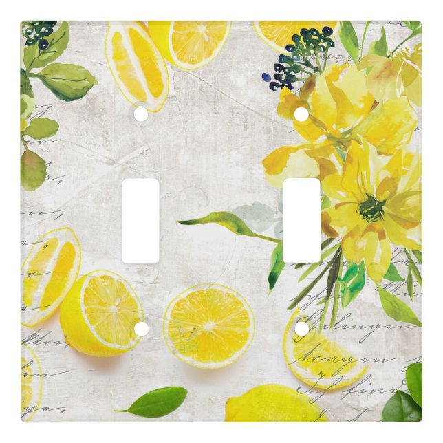 Luscious Lemons Light Switch Cover (Front)