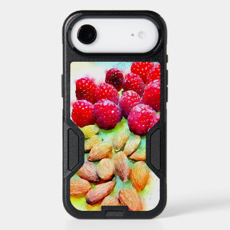 Luscious Raspberries and Almond Watercolor Artwork iPhone 17 Air Case