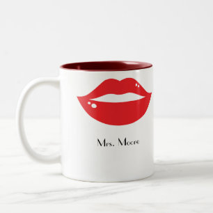 Luscious Red Lips Bride's Mug