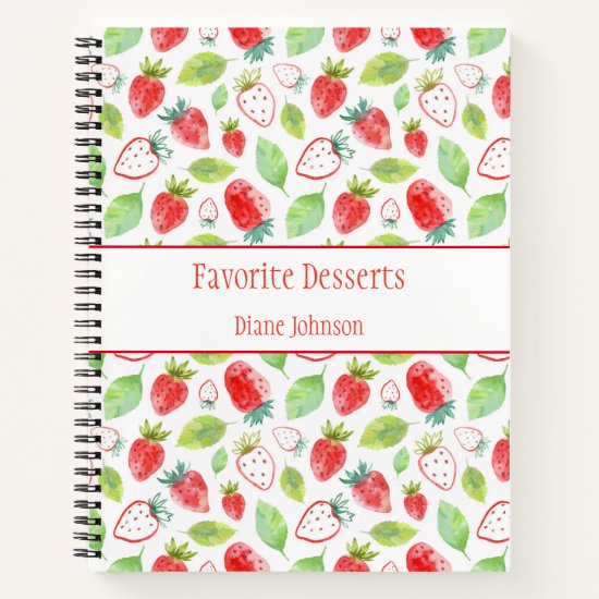 Luscious Red Strawberries Recipe Book
