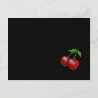 Luscious Retro Cherries Postcard