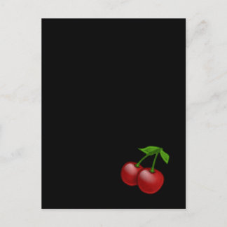 Luscious Retro Cherries Postcard