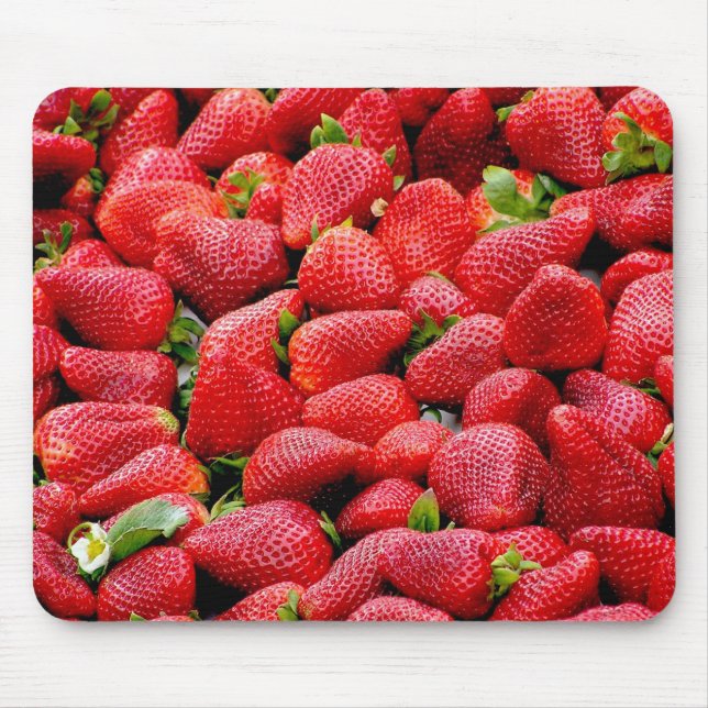 Luscious Whole Strawberries Mouse Pad (Front)