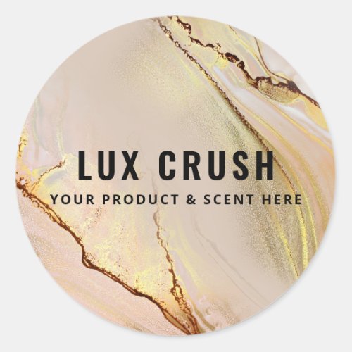 Lush Alcohol Ink Pink And Gold Product Labels