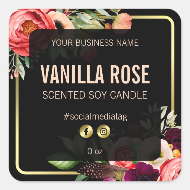 Lush And Luxurious Product Labels (Front)