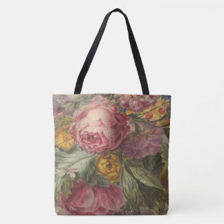Lush Antique Rose Tote Bag