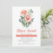 Lush Blooms Bridal Shower Invitation (Standing Front)