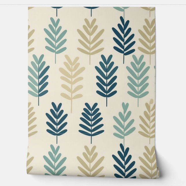 Lush Botanical summer green leaves Wallpaper Wallpaper (Unrolling)