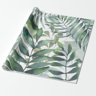 Lush Botanical Watercolor Gift Wrap