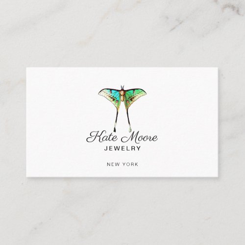 Lush Butterfly Logo Jewelry Designer Calling Card