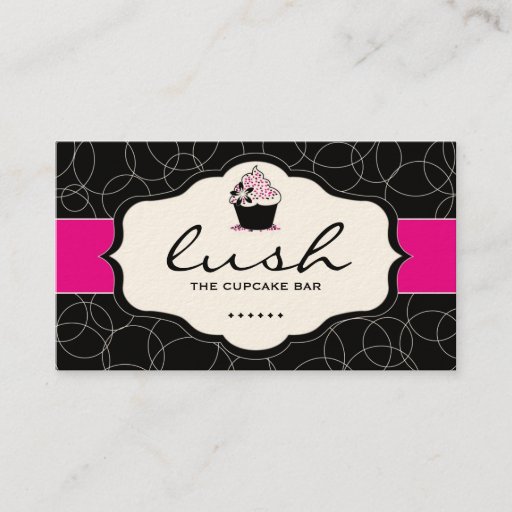 Customizable Lush Cupcake Design - CUSTOM BUSINESS CARD