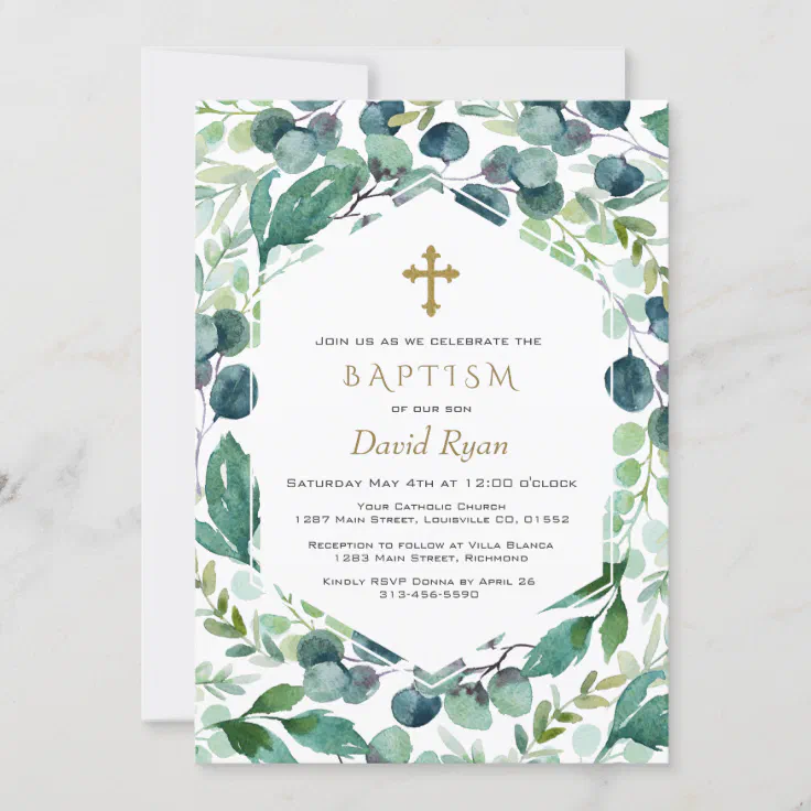 boy baptism invitations