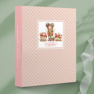 Lush Fairy Birthday Ring Binder Pink Floral Theme
