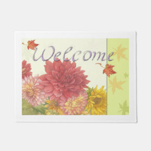Lush Fall Botanical Welcome Doormat