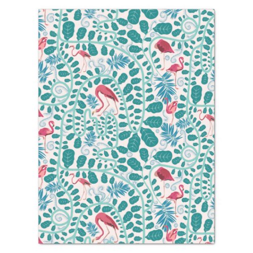 Lush Flamingo Jungle Pattern Soft Breeze Tissue Paper