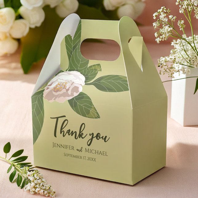 Lush Flower and Greenery Elegant  Favor Boxes (Lush Flower and Greenery Elegant Favor Boxes)