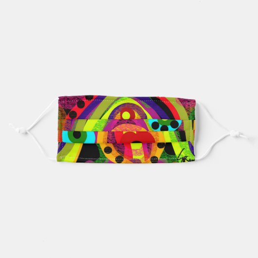 Lush for Life Face Mask by Susan Fielder Art (Front, Folded)