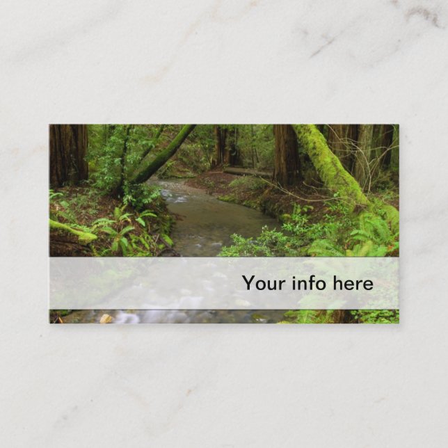 Lush forest business card (Front)