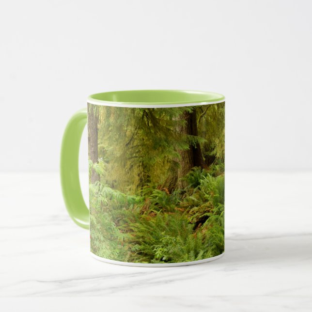 Lush Forest & Ferns | Ecola State Park, Oregon Mug (Front Left)