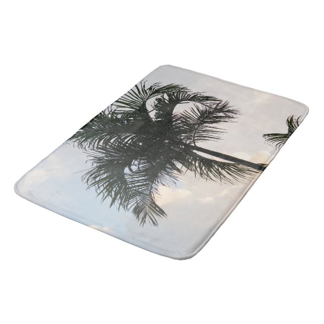 Lush Glam Palm Tree 1 Bath Mat (Angled)