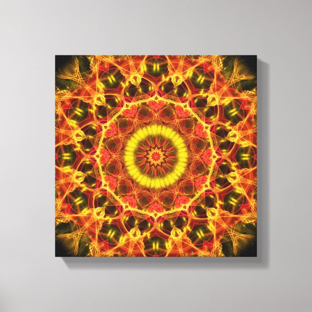 Lush Glow  kaleidoscope Canvas Print (Front)