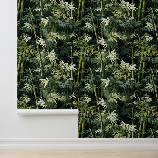 Lush Green Bamboo Leaves Forest Peel And Stick 